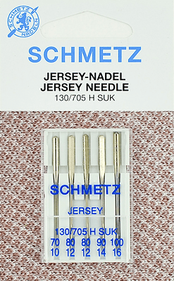 Иглы Schmetz джерси 130/705 H SUK (70x1, 80x2, 90x1, 100x1) 5 шт в Набережных Челнах